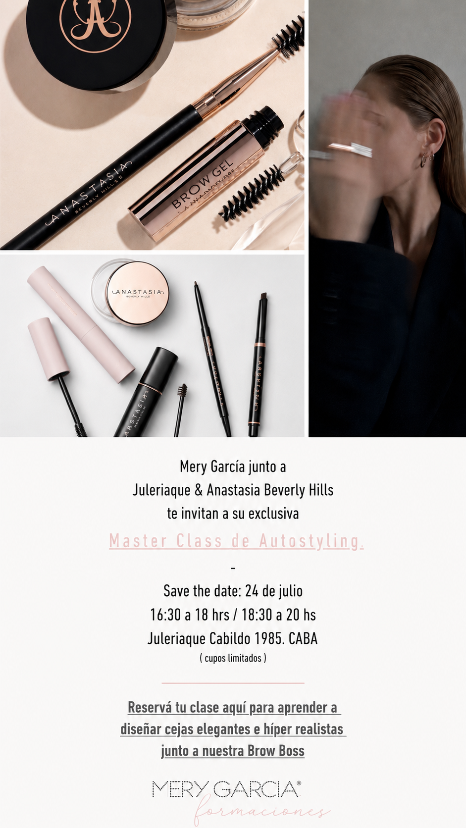 Invitación a la Master Class de Autostyling de Mery García